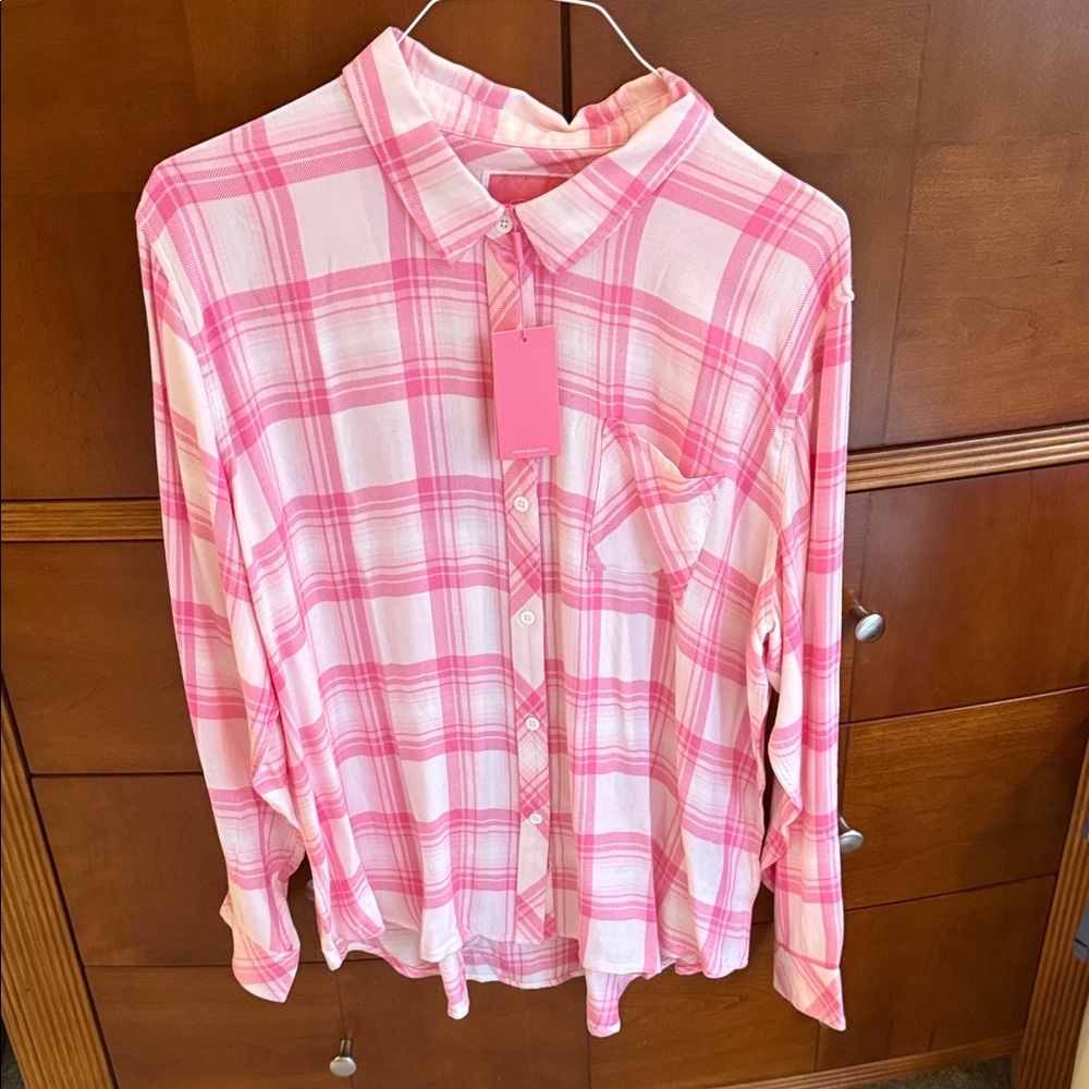 NWT Rails Plaid Button-Up Shirt size xxl